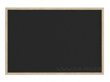 Меловые немагнитные доски, деревянная неокрашенная рамка 20 мм, POS-Piter Эконом