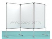 Напольный демонстрационный, магнитный стенд с секциями 150х90 см