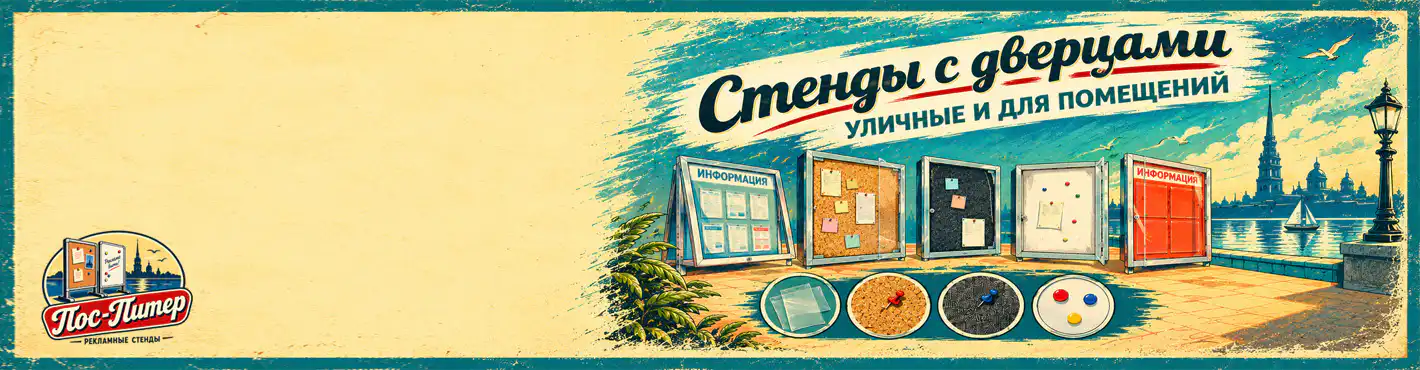 Стенды с дверцами