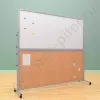 Магнитный комбинированный мобильный стенд, с двумя досками (ВхШ) 100х220 см