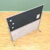 Тканевый комбинированный мобильный стенд, с двумя досками (ВхШ) 100х200 см