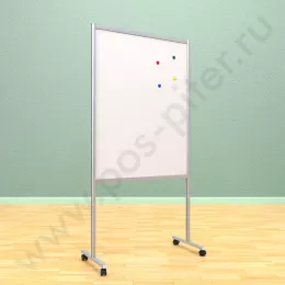 Напольный магнитный, неразборный стенд, доска (ВхШ) 120х90 см