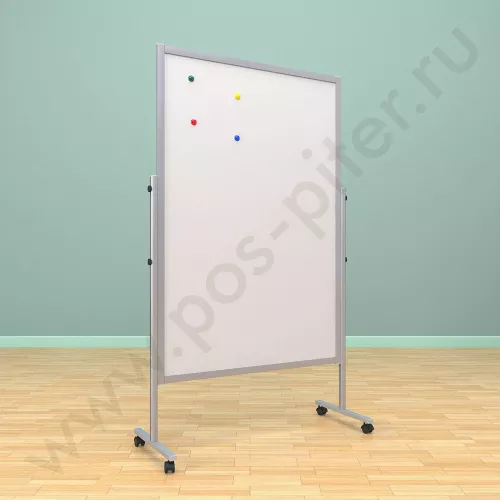 Напольный магнитный, разборный стенд, доска (ВхШ) 150х100 см. Ноги: АЛЮМИНИЙ