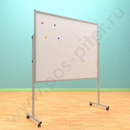 Напольный магнитный, разборный стенд, доска (ВхШ) 120х150 см. Ноги: МЕТАЛЛ