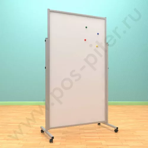 Напольный магнитный, разборный стенд, доска (ВхШ) 180х100 см. Ноги: МЕТАЛЛ