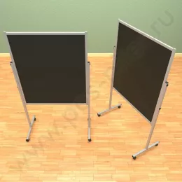 Меловой, двухсторонний, мобильный, напольный стенд (ВхШ) 120*100 см