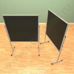 Меловой, двухсторонний, мобильный, напольный, стенд (ВхШ) 120*120 см