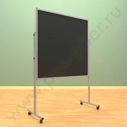 Меловой, двухсторонний, мобильный, напольный, стенд (ВхШ) 120*120 см