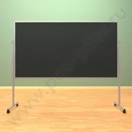Меловой, двухсторонний, мобильный, напольный, стенд (ВхШ) 120*220 см