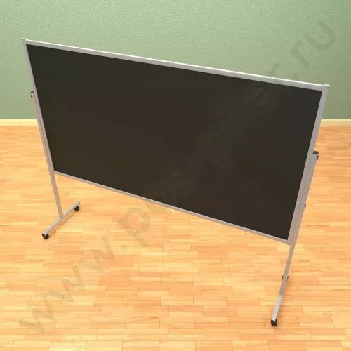 Меловой, двухсторонний, мобильный, напольный, стенд (ВхШ) 120*220 см