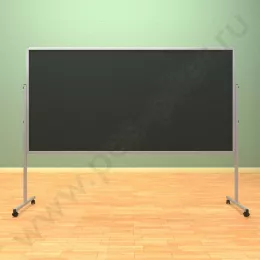 Меловой, двухсторонний, мобильный, напольный, стенд (ВхШ) 120*240 см