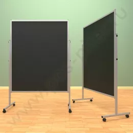 Меловой, двухсторонний, мобильный, напольный, стенд (ВхШ) 150*120 см
