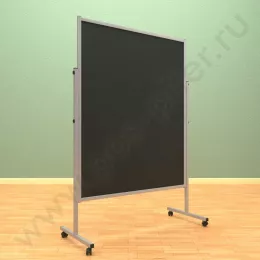 Меловой, двухсторонний, мобильный, напольный, стенд (ВхШ) 150*120 см