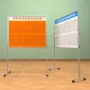 Мобильный разборный стенд с карманами, 10 шт. формата А-4. Ноги: АЛЮМИНИЙ