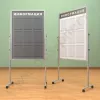 Мобильный разборный стенд с карманами, 9 шт. формата А-4. Ноги: АЛЮМИНИЙ
