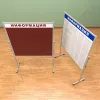 Мобильный разборный стенд с карманами, 15 шт. формата А-4. Ноги: АЛЮМИНИЙ