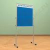 Мобильный разборный стенд с карманами, 6 шт. формата А-4. Ноги: АЛЮМИНИЙ
