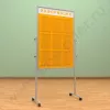 Мобильный разборный стенд с карманами, 9 шт. формата А-4. Ноги: АЛЮМИНИЙ