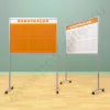 Напольный информационный неразборный стенд с карманами, 10 шт. формата А-4