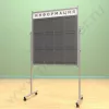 Мобильный разборный стенд с карманами, 12 шт. формата А-4. Ноги: МЕТАЛЛ