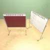 Мобильный разборный стенд с карманами, 18 шт. формата А-4. Ноги: МЕТАЛЛ
