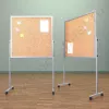 Напольный пробковый, разборный стенд, доска (ВхШ) 100х100 см. Ноги: АЛЮМИНИЙ