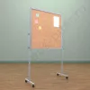 Напольный пробковый, разборный стенд, доска (ВхШ) 100х100 см. Ноги: АЛЮМИНИЙ
