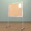 Напольный пробковый, разборный стенд, доска (ВхШ) 100х120 см. Ноги: АЛЮМИНИЙ