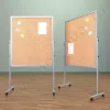 Напольный пробковый, разборный стенд, доска (ВхШ) 120х100 см. Ноги: АЛЮМИНИЙ