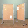Напольный пробковый, разборный стенд, доска (ВхШ) 150х100 см. Ноги: АЛЮМИНИЙ
