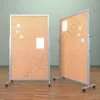 Напольный пробковый, разборный стенд, доска (ВхШ) 180х100 см. Ноги: АЛЮМИНИЙ