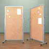 Напольный пробковый, разборный стенд, доска (ВхШ) 180х90 см. Ноги: АЛЮМИНИЙ