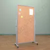 Напольный пробковый, разборный стенд, доска (ВхШ) 180х90 см. Ноги: АЛЮМИНИЙ