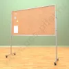 Напольный пробковый, разборный стенд, доска (ВхШ) 100х180 см. Ноги: МЕТАЛЛ