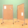 Напольный пробковый, разборный стенд, доска (ВхШ) 150х100 см. Ноги: МЕТАЛЛ
