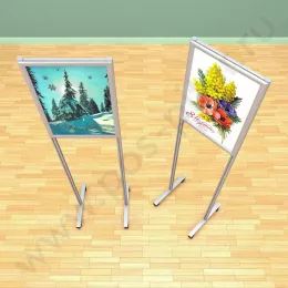 Рекламный напольный стенд, с КЛИК рамой под формат А-2