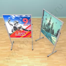 Рекламный разборный стенд, ноги металл, доска (ВхШ) 120х100 см