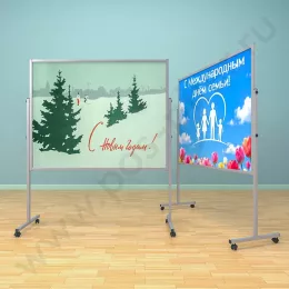 Рекламный разборный стенд, ноги металл, доска (ВхШ) 120х150 см