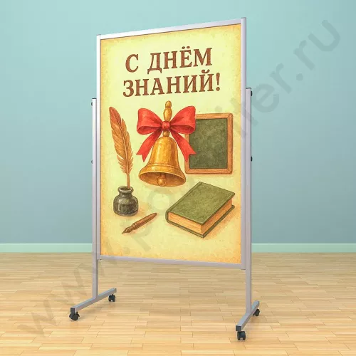 Рекламный разборный стенд, ноги металл, доска (ВхШ) 150х100 см