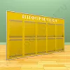 Информационный настенный стенд, 10 карманов А-4 на 1 лист