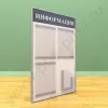 Информационный настенный стенд, 3 кармана А-4 на 1 лист, 1 карман А-5 глубокий