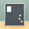 Тканевый информационный стенд с дверцей на 12 листов А4