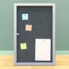 Тканевый информационный стенд с дверцей на 4 листа А4