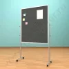 Напольный тканевый, разборный стенд, доска (ВхШ) 120х100 см. Ноги: АЛЮМИНИЙ