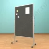 Напольный тканевый, разборный стенд, доска (ВхШ) 150х100 см. Ноги: АЛЮМИНИЙ
