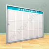 Уличный настенный стенд с дверцей, с карманами на 18 листов А-4